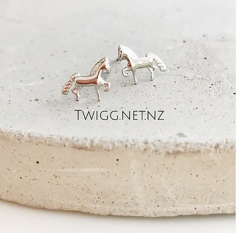 Twigg Jewellery Sterling Pony Stud Earrings